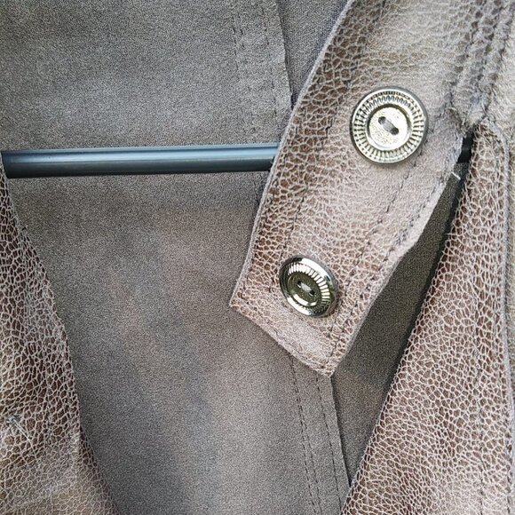 Jus D' Orange Paris Open Biker Brown Jacket - Sz.3 - Picture 9 of 14